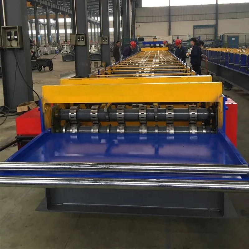 China Factory High Demand Good Quanlity and Price Floor Decking Roll Forming Machine Glazed Steel