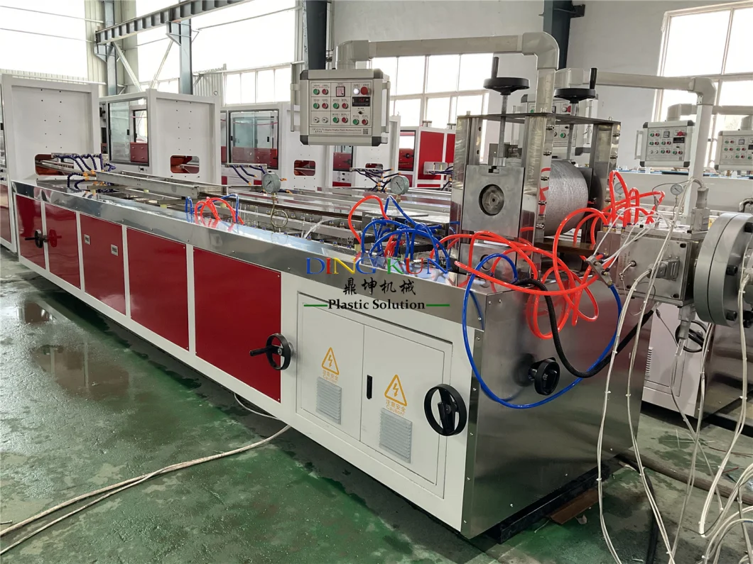 WPC PP PE PVC Wood Plastic Profile / Decking/Door Frame/ Wall Panel/Floor Fence Post Window Extruding Extruder / Extrusion Making Machine Factory Price