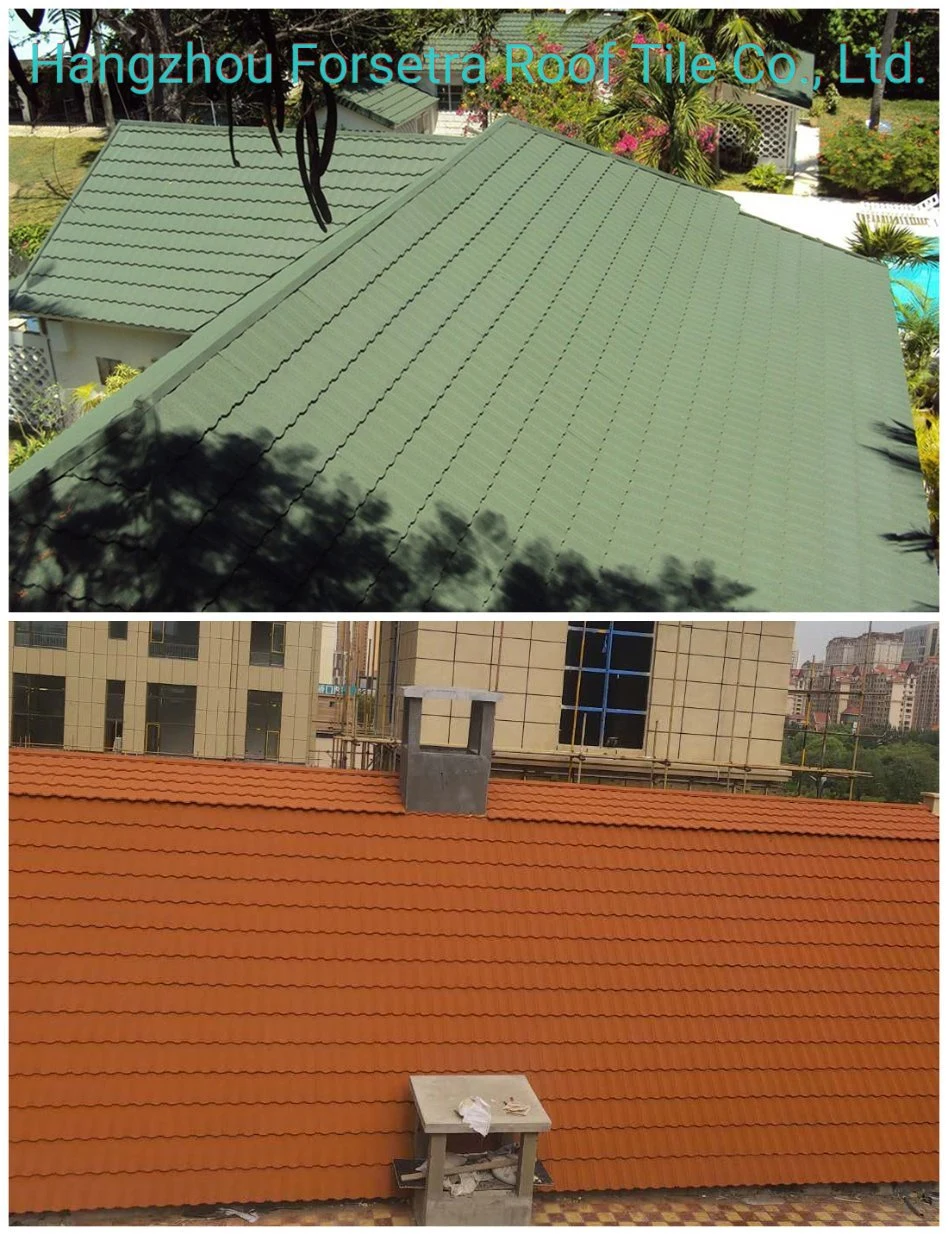 New Roofing Tiles Houses High Quality Roof Shingles Types Cheap Durable Stone Coated Metal Roof Tile and Accessories