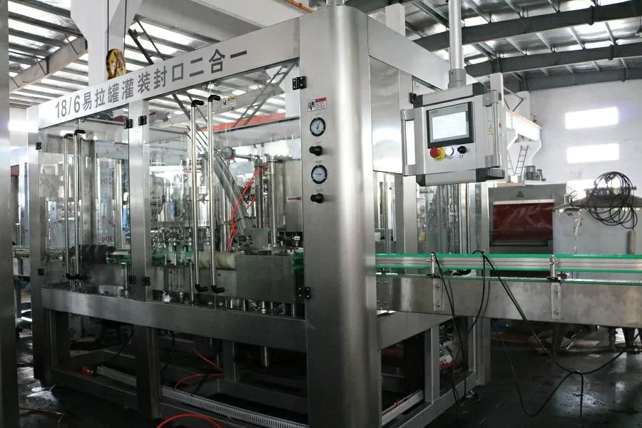 Complete Line 250ml Tin Can Red Bull Filling Sealing Machine / Energy Drink Making Equipment / Seaming Plant