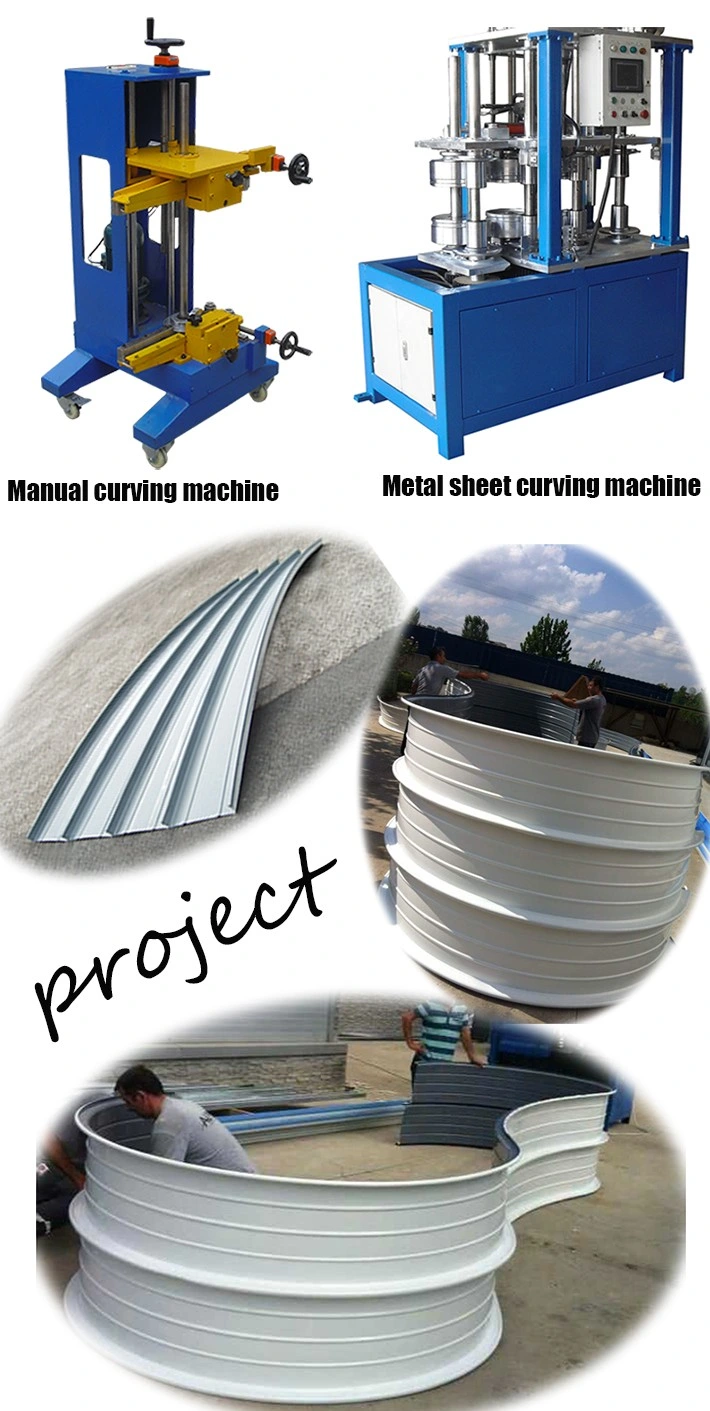 Automatic Curving Machine for Standing Seam Roofing with Panel