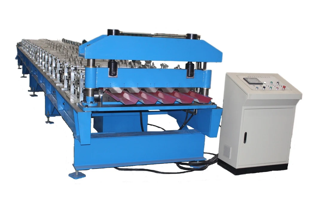Metal / Iron / Aluminium Color Steel IBR / Corrugated Roofing / Roof / Wall / Tile Sheet Cold Roll Forming Making Machine with CE Certificate with High Speed