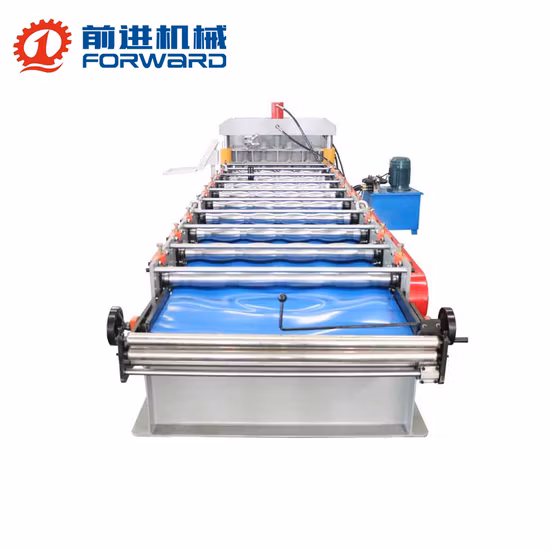 Red Galvanized Metal Iron Steel Roof Tile Roofing Sheets Used Making Machines / Roll Forming Machines Price / Building Material Making Machinery