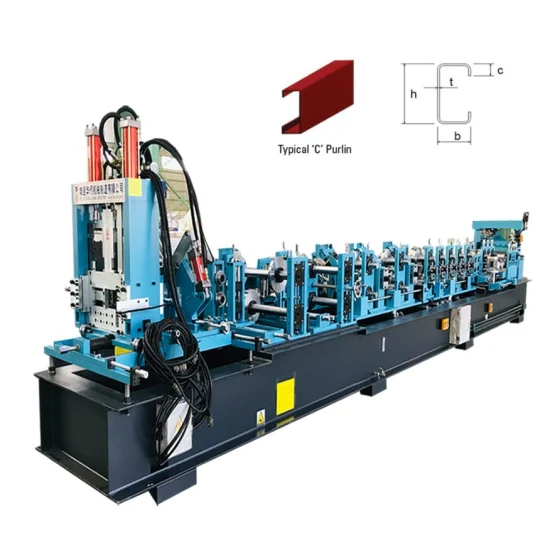 Peb Steel Construction Automatic Change CZ Purlin Roll Forming Machine
