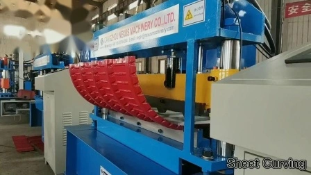 Ribbed Aluminum Roofing Crimping Made Tile for Bullnosing Color Steel Metal Arch Roof Panel Curving Machine
